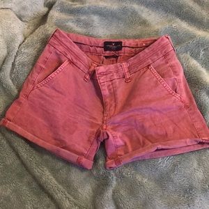 Coral colored shorts